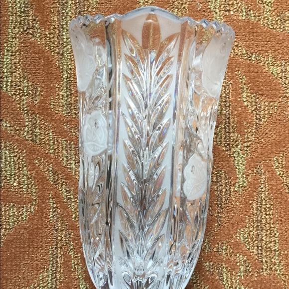 EUROPEAN Antique GENUINE CRYSTAL VASE HANDMADE❤️ - Picture 3 of 7
